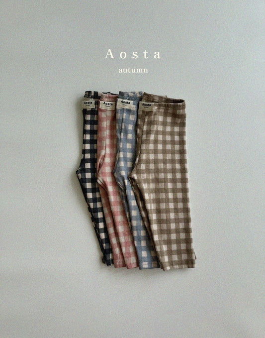 Aosta check leggings (~70-115cm)