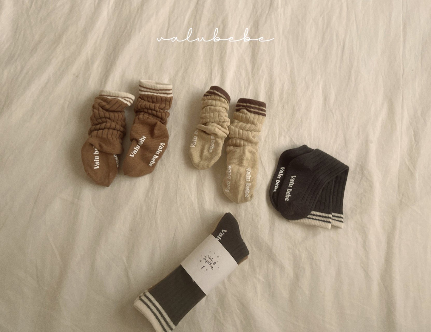 valubebe rib line socks set(baby&kids)