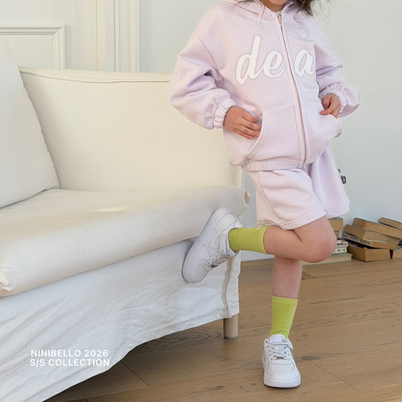 ninibello deer hood zip-up (80-130cm)