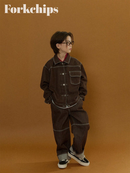 FORKCHIPS union roll up pants (95-160cm)