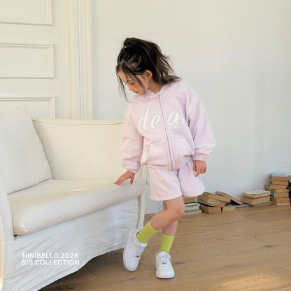 ninibello deer hood zip-up (80-130cm)