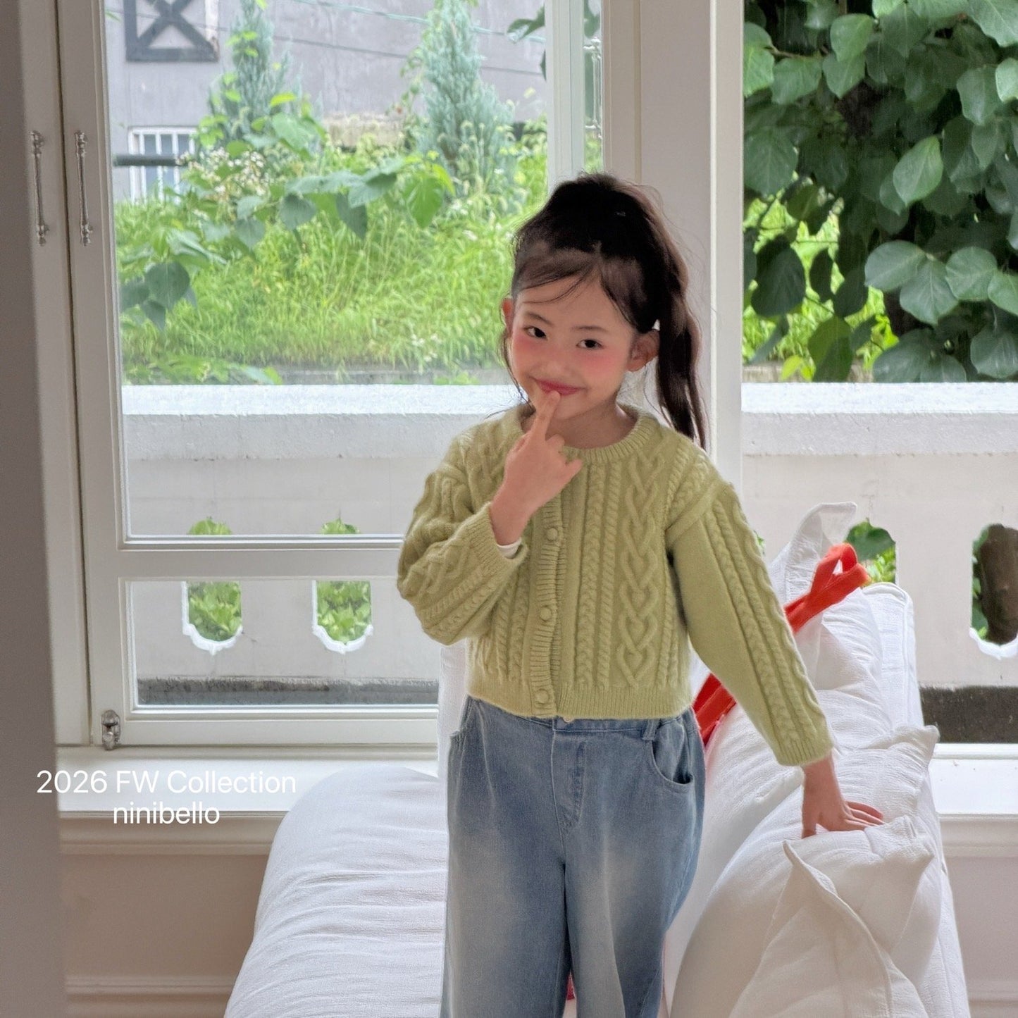 ninibello mob knit cardigan (90-125cm)