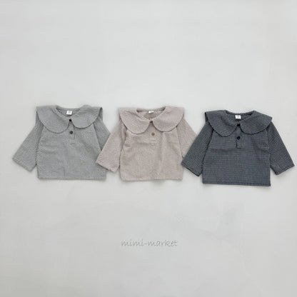 mimi market check sailor blouse (bebe70-85cm)