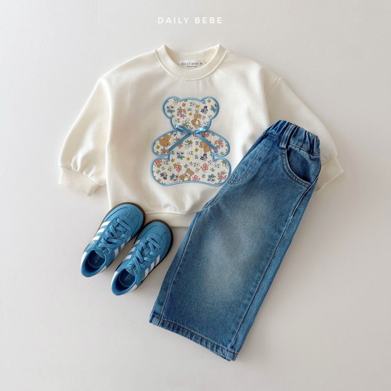 DAILYBEBE wide denim pants (75-145cm)