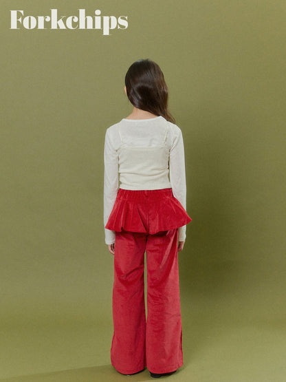 FORKCHIPS muffin flare pants (95-160cm)