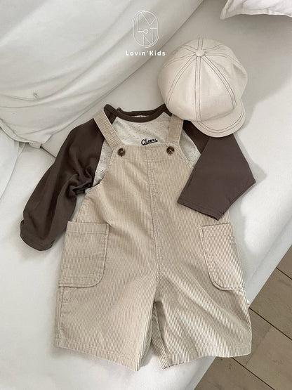 lovin corduroy suspender 6part pants (80-125cm)