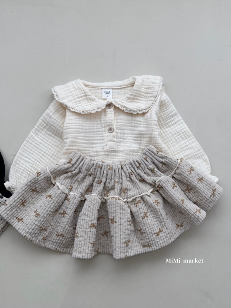 mimi market ribbon can skirt (70-85cm)