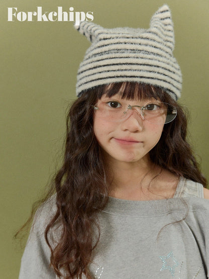 FORKCHIPS angora horm hat