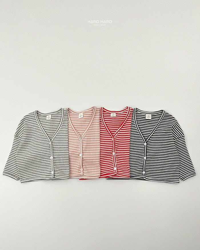 HAROHARO Milk STV neck cardigan (85-140cm)