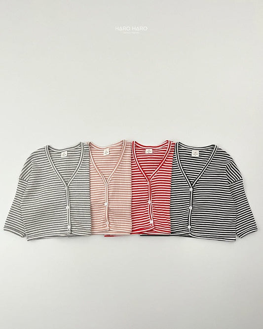 HAROHARO Milk STV neck cardigan (85-140cm)