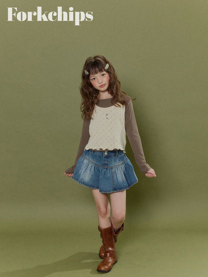 FORKCHIPS wiggle button skirt (95-160cm)