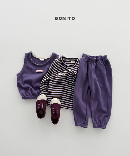 bonito mini waffle vest set (~80-140cm)