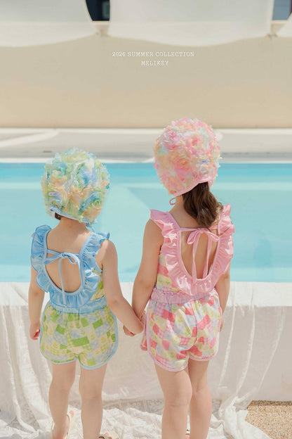 melikey color pop swim cap