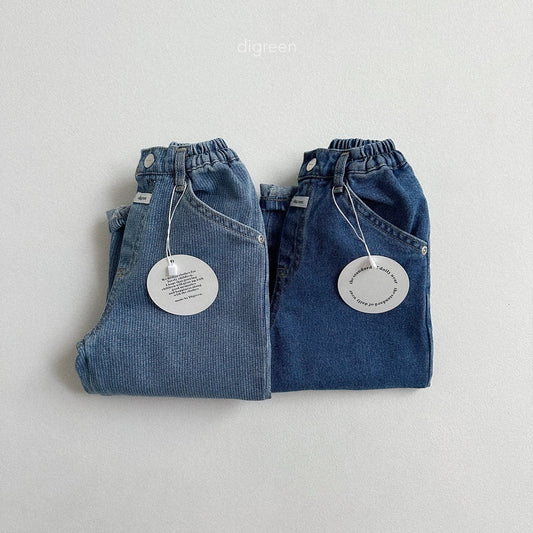 digreen slash denim pants (90-130cm)