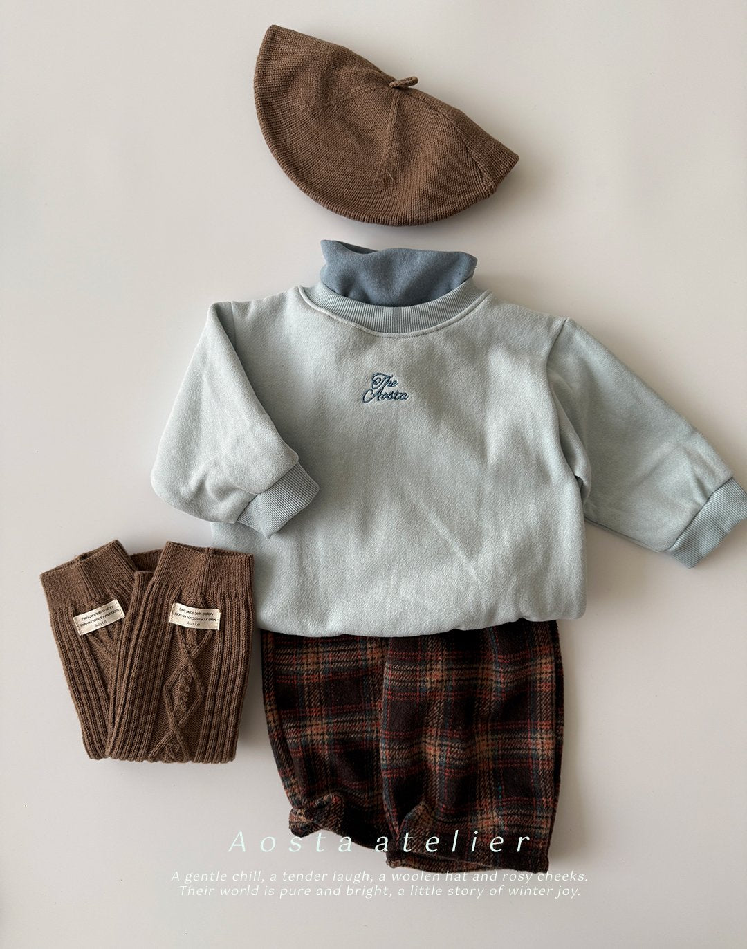 Aosta check pants (~70-115cm)