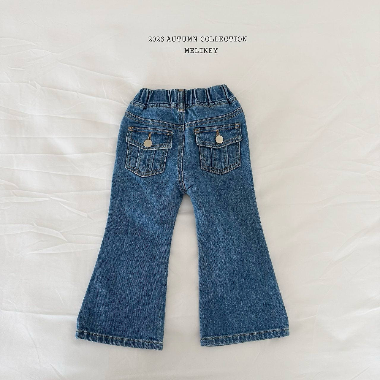 melikey pocket bootcut pants (~80-140cm)
