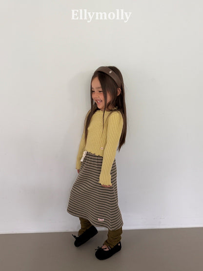 ELLYMOLLY shadow long skirt (90-145cm)
