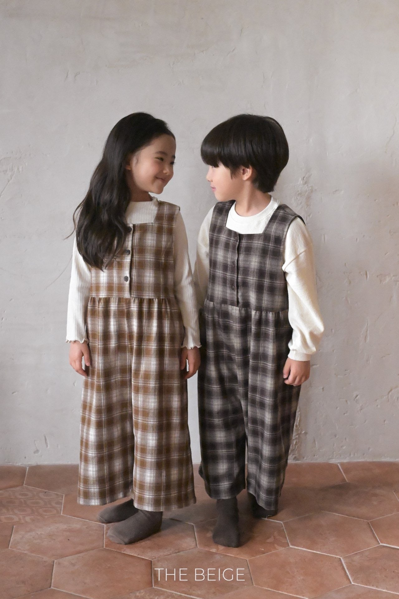 the beige suspender pants (80-120cm)