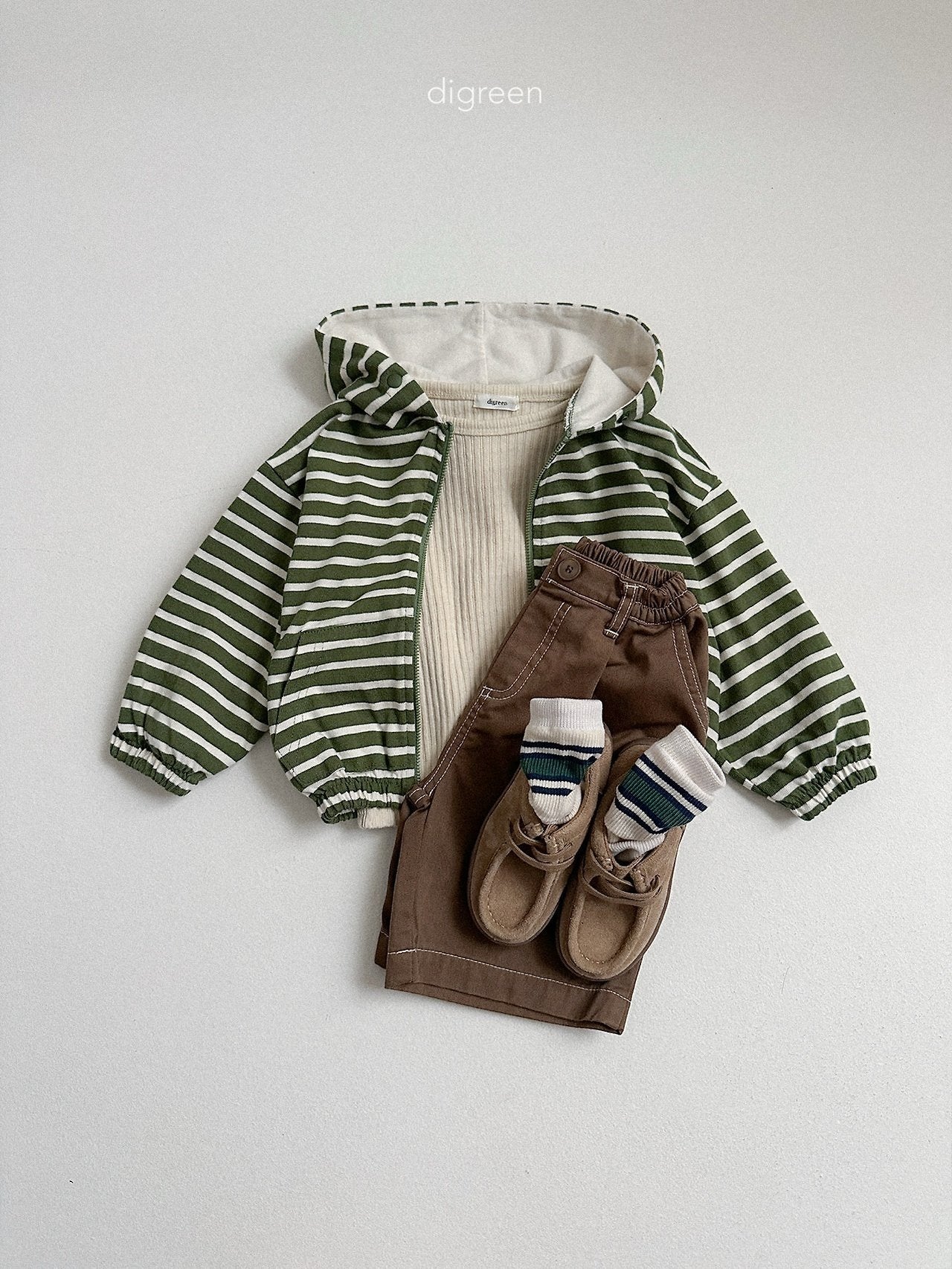 digreen candy hood zip up (85-130cm)