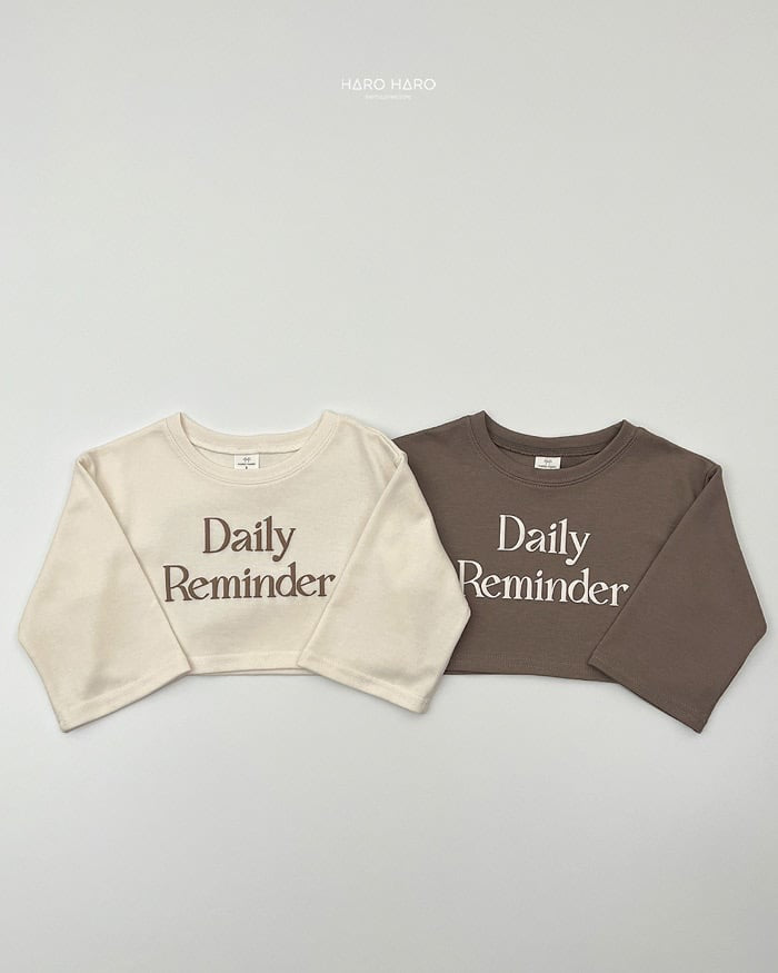 HAROHARO daily crop tee (85-140cm)