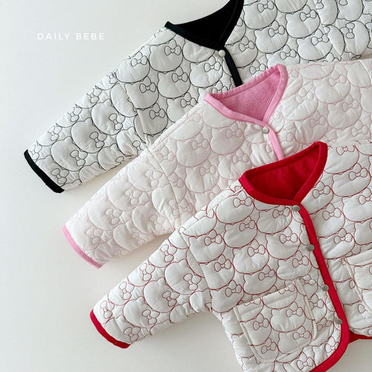 Dailybebe Hello kitty壓紋雙面外套 (75-140cm)