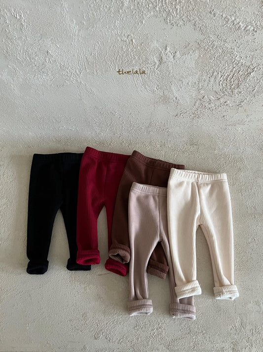 Lala 暖暖羅紋leggings (75-115cm)