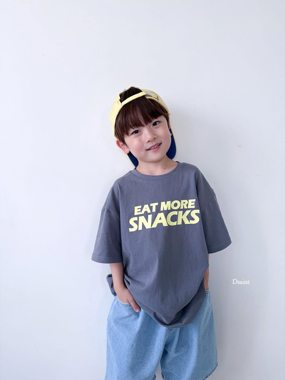 Dsaint eat more snacks tee (80-148cm)