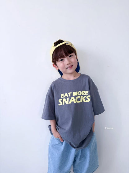 Dsaint eat more snacks tee (80-148cm)