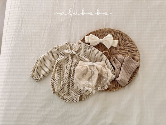 valubebe mui ribbon suit. (6-18m)