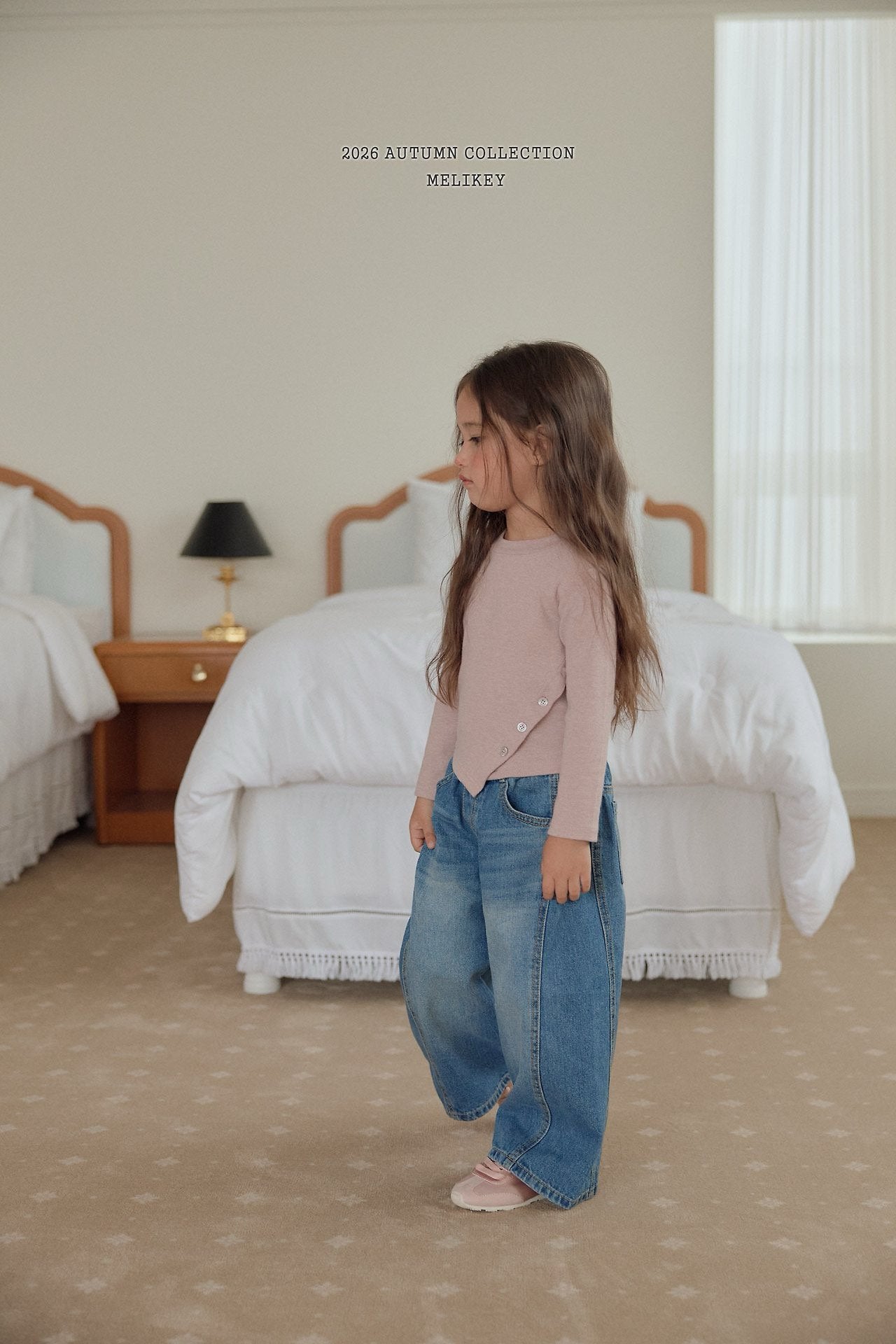 melikey wide denim pants (~80-140cm)