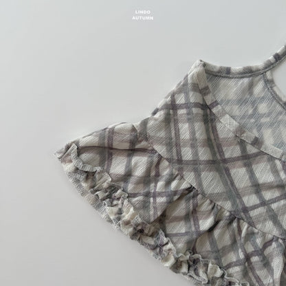 LINDO check halter sleeveless top (80-125cm)