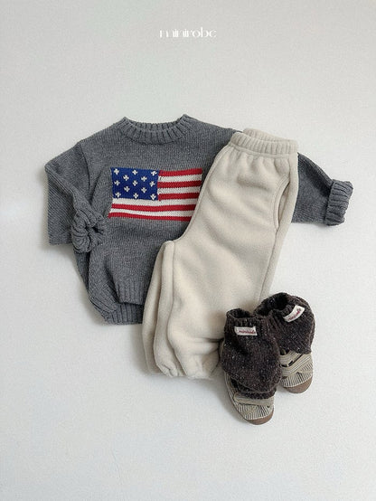 minirobe teddy jogger pants (75-110cm)
