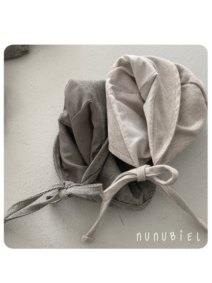 nunubiel twill romper&bonnet (3-18m)