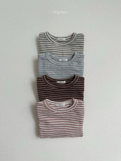 digreen stripe latte tee (85-130cm)