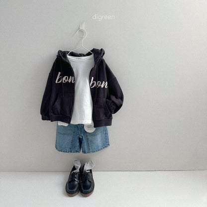 digreen bonbon hood zip-up (90-130cm)