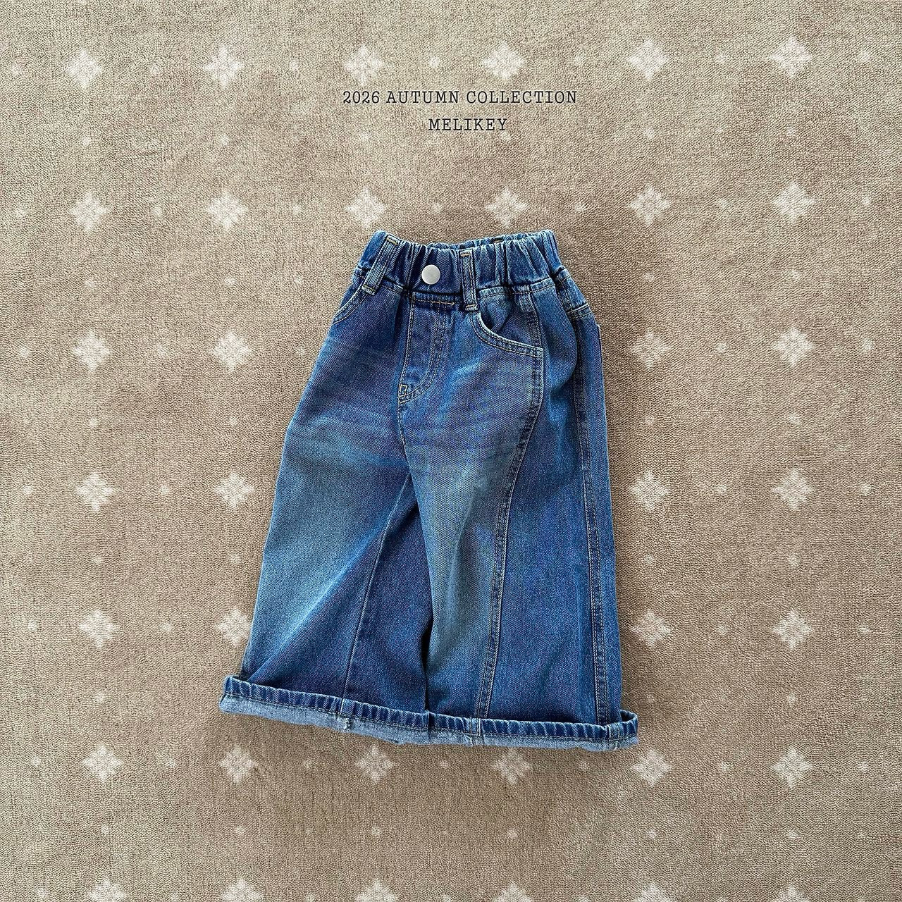 melikey wide denim pants (~80-140cm)