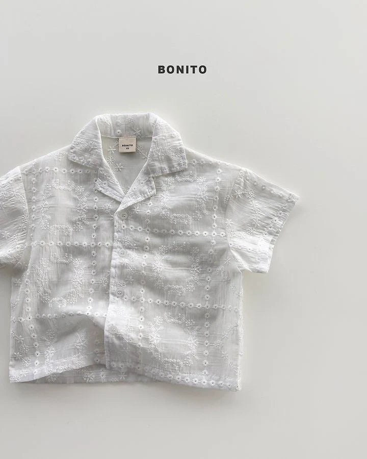 Bonito see-through lace shirt (Bebe & kids & adult )