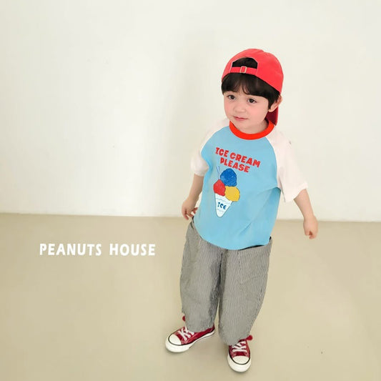 Peanuts 直紋口袋長褲 (85-140cm)