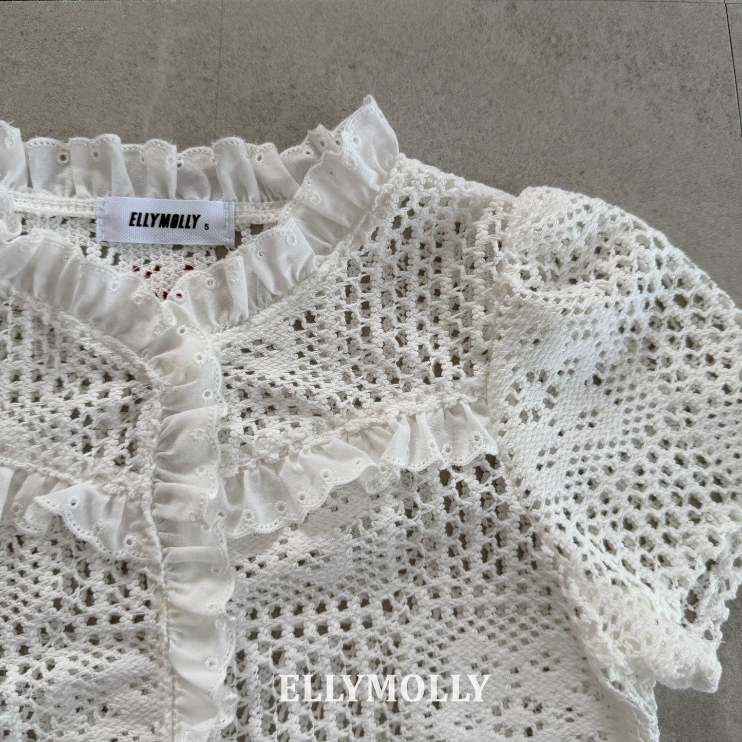 ELLYMOLLY rosy crochet bl (90-145cm)