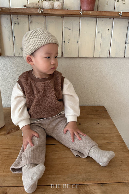 the beige bone length pants (80-120cm)