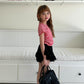 ELLYMOLLY pinko shiring carding tee (90-145cm)