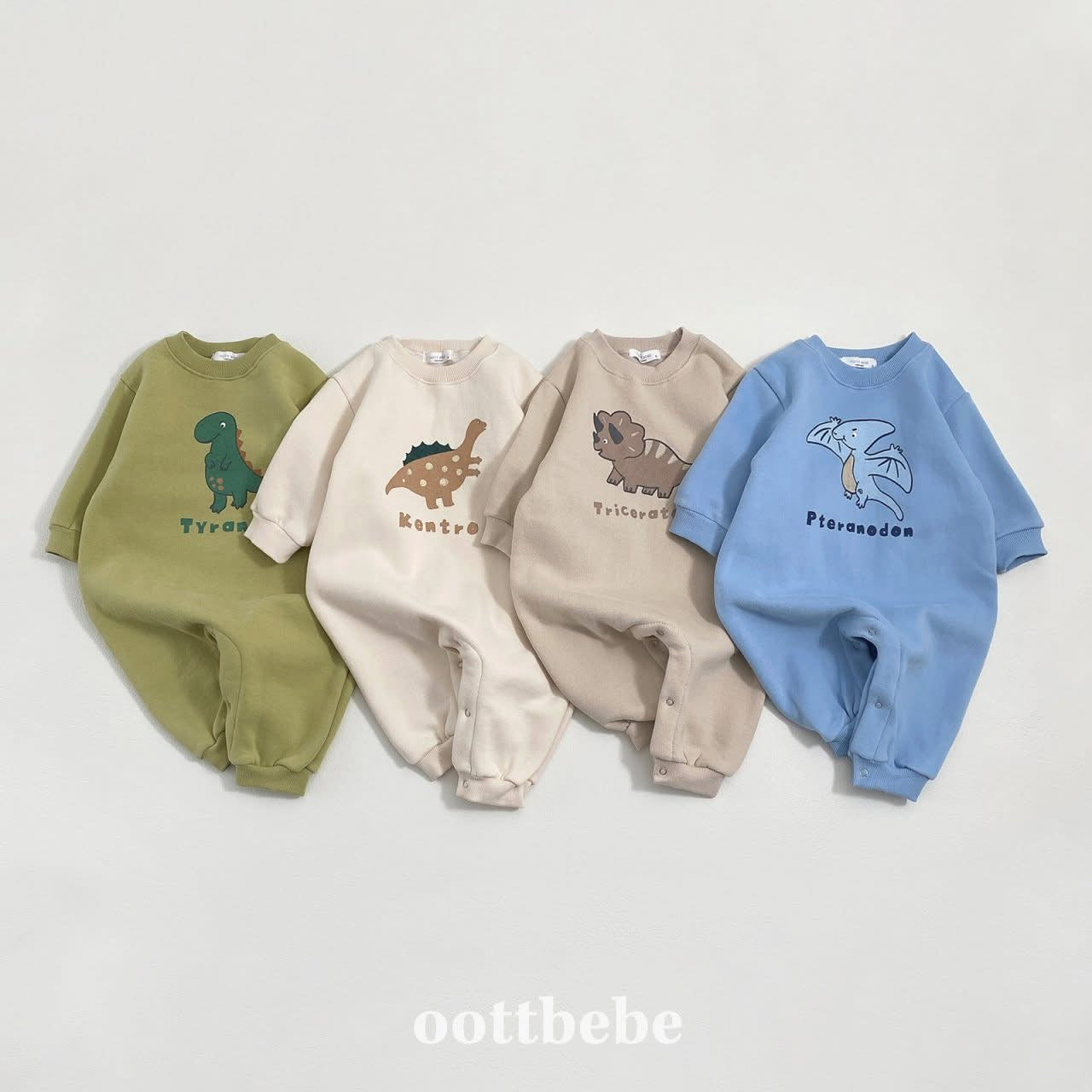 Oottbebe 經典恐龍圖案連體衣 (3-12m)