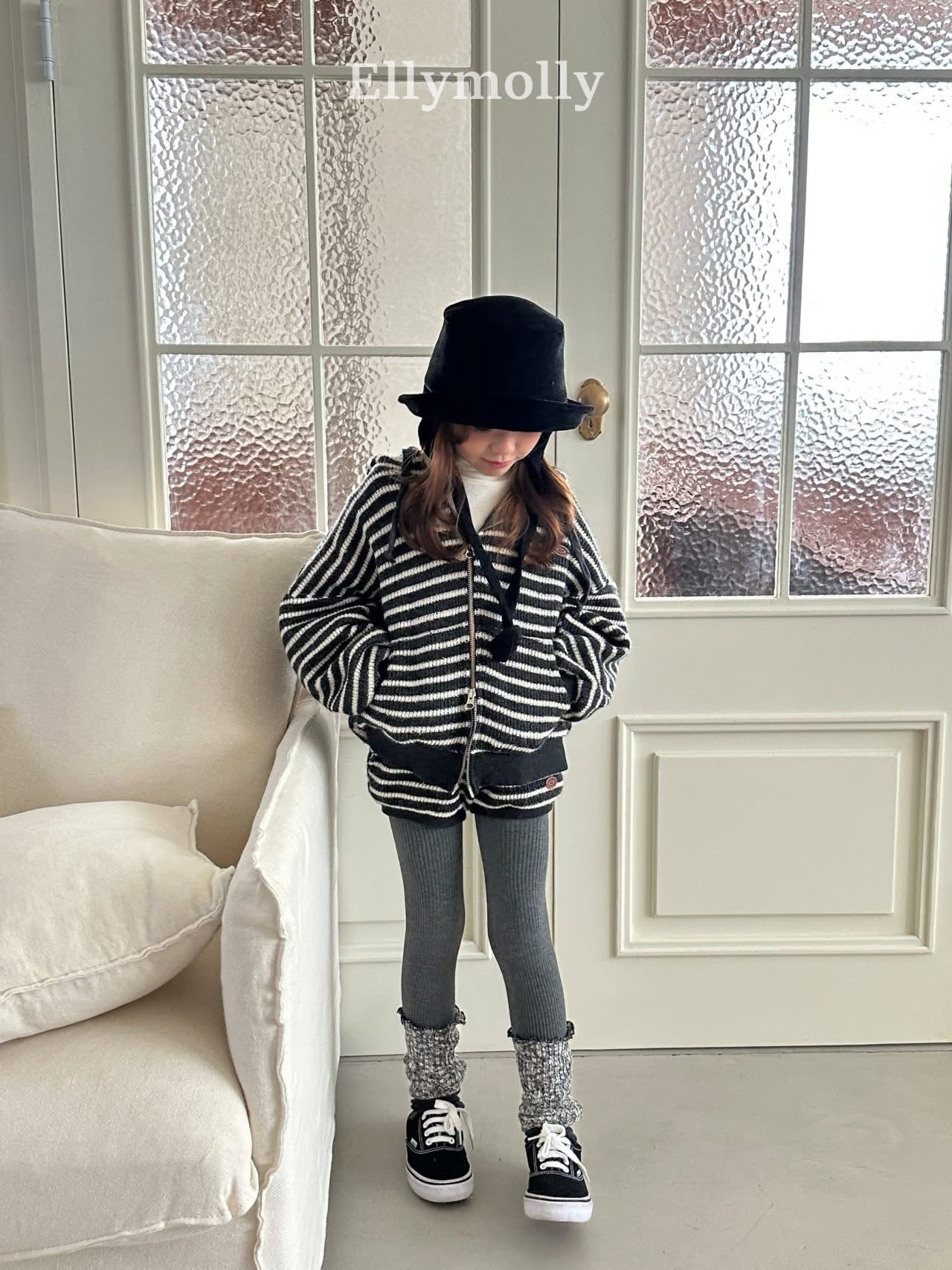 EllyMolly 羊毛針織連帽外套 (90-160cm)