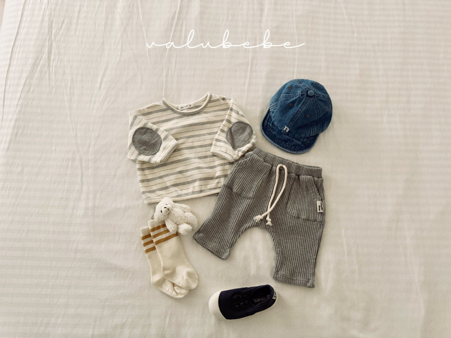 valubebe wide waffle baggy pants (6-18m)