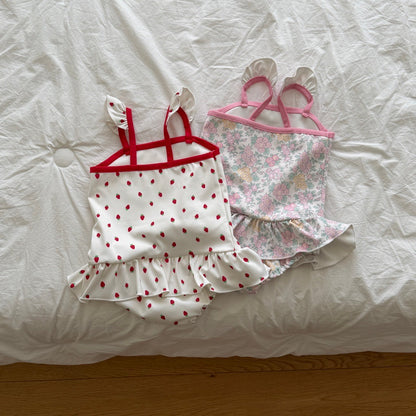 ninibello rosie berry swimwear bonnet set (80-120cm)