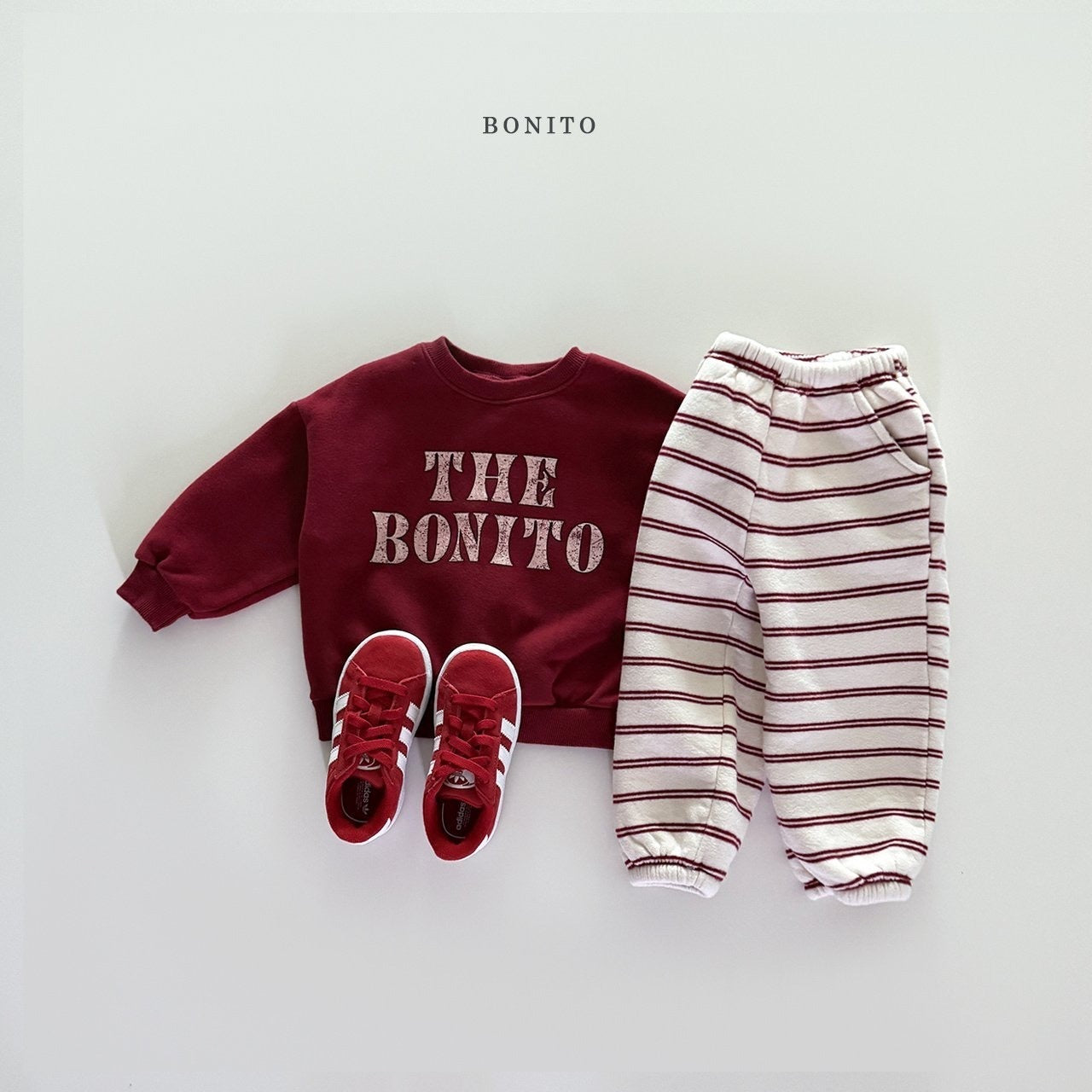 Bonito two line striped jogger pants (~80-140cm)