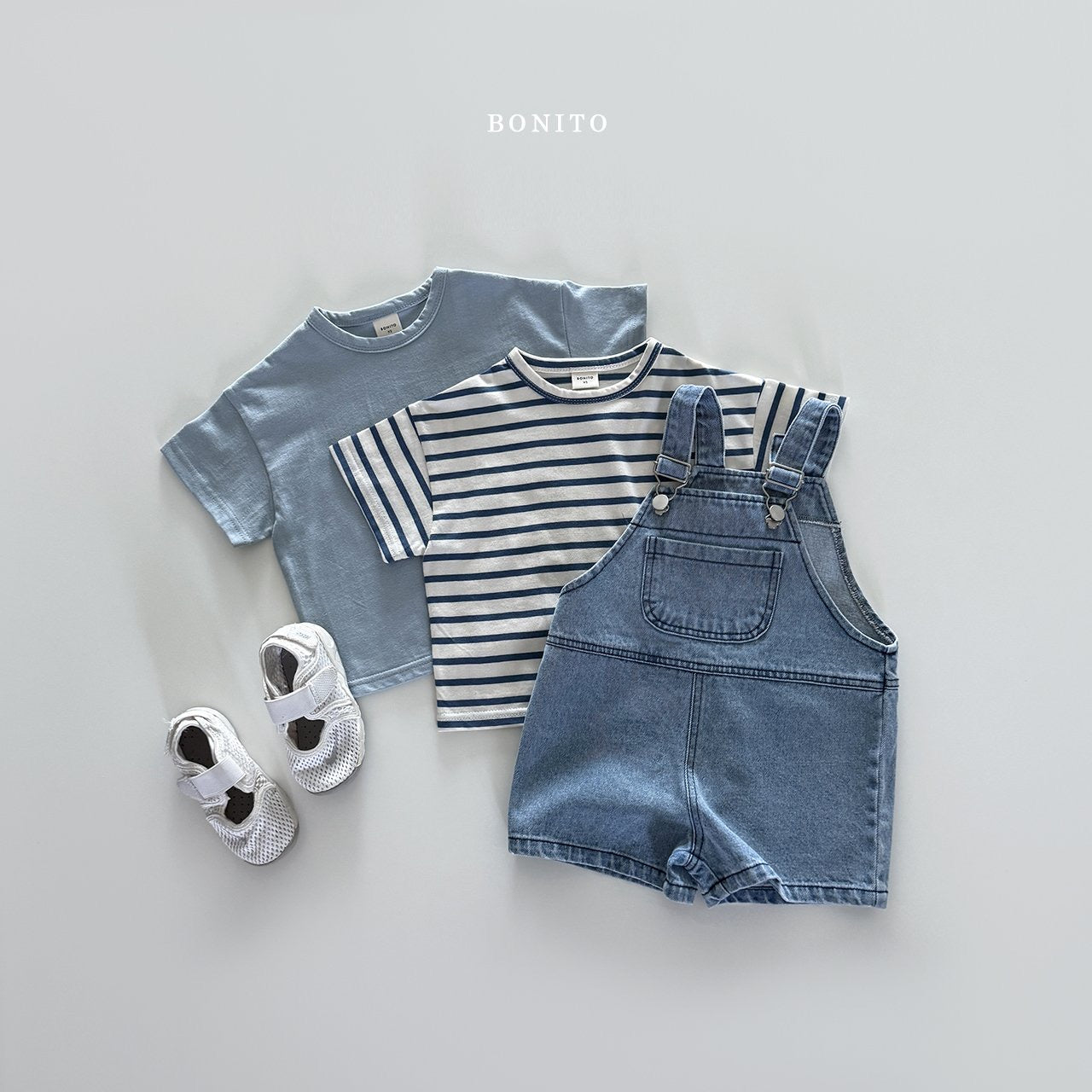 bonito 1+1 short sleeve t-shirt(70-140cm)