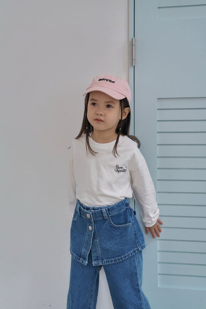 momoann wrap heart jeans (90-150cm)