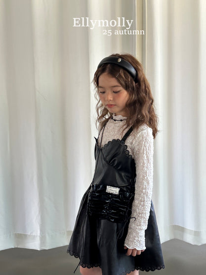 ELLYMOLLY pintuck leather ops (90-160cm)