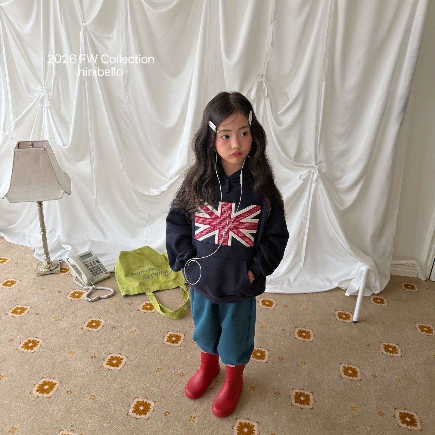 ninibello london patch hoodie (80-130cm)